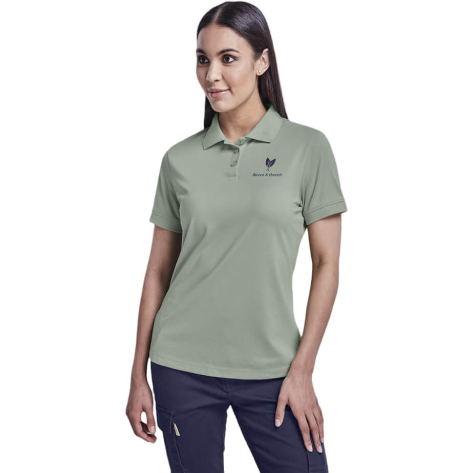 Ladies Okiyo Shizen Eco Golf Shirt Model